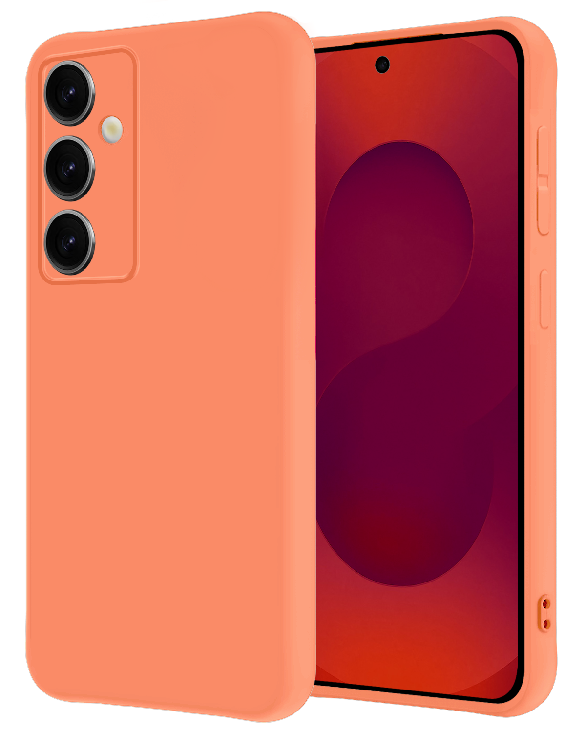 NoXx NoXx Samsung Galaxy S25 Plus Hoesje Siliconen - Perzik