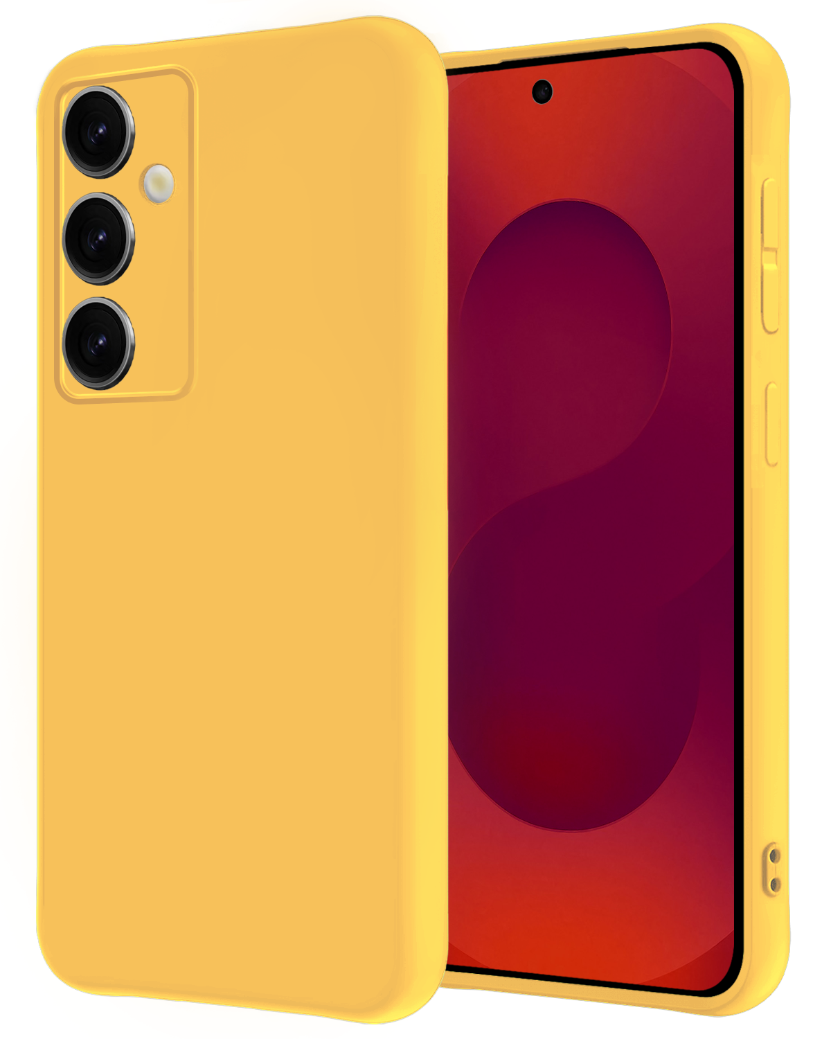 NoXx NoXx Samsung Galaxy S25 Plus Hoesje Siliconen - Geel