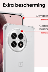 NoXx NoXx OnePlus 13R Hoesje Shockproof - Transparant - 2 PACK