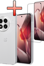 NoXx NoXx OnePlus 13R Hoesje Siliconen Met Screenprotector - Transparant