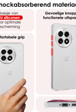 NoXx NoXx OnePlus 13R Hoesje Siliconen Met Screenprotector - Transparant