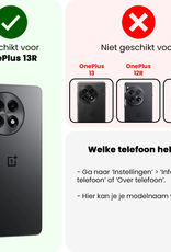 Nomfy Nomfy OnePlus 13R Hoesje Siliconen - Transparant - 2 PACK