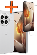 Nomfy Nomfy OnePlus 13R Hoesje Siliconen Met Screenprotector - Transparant