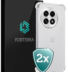 Forterra Forterra OnePlus 13R Hoesje Shockproof - Transparant - 2 PACK
