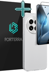 Forterra Forterra OnePlus 13R Hoesje Siliconen Met Screenprotector - Transparant