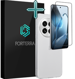 Forterra Forterra OnePlus 13R Hoesje Siliconen Met Screenprotector - Transparant