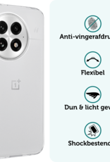 Forterra Forterra OnePlus 13R Hoesje Siliconen Met Screenprotector - Transparant
