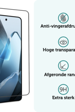 Forterra Forterra OnePlus 13R Hoesje Siliconen Met Screenprotector - Transparant