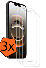 Nomfy Nomfy iPhone 16E Screenprotector Glas Met Dichte Notch - 3 PACK