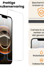 Nomfy Nomfy iPhone 16E Screenprotector Glas Met Dichte Notch - 3 PACK