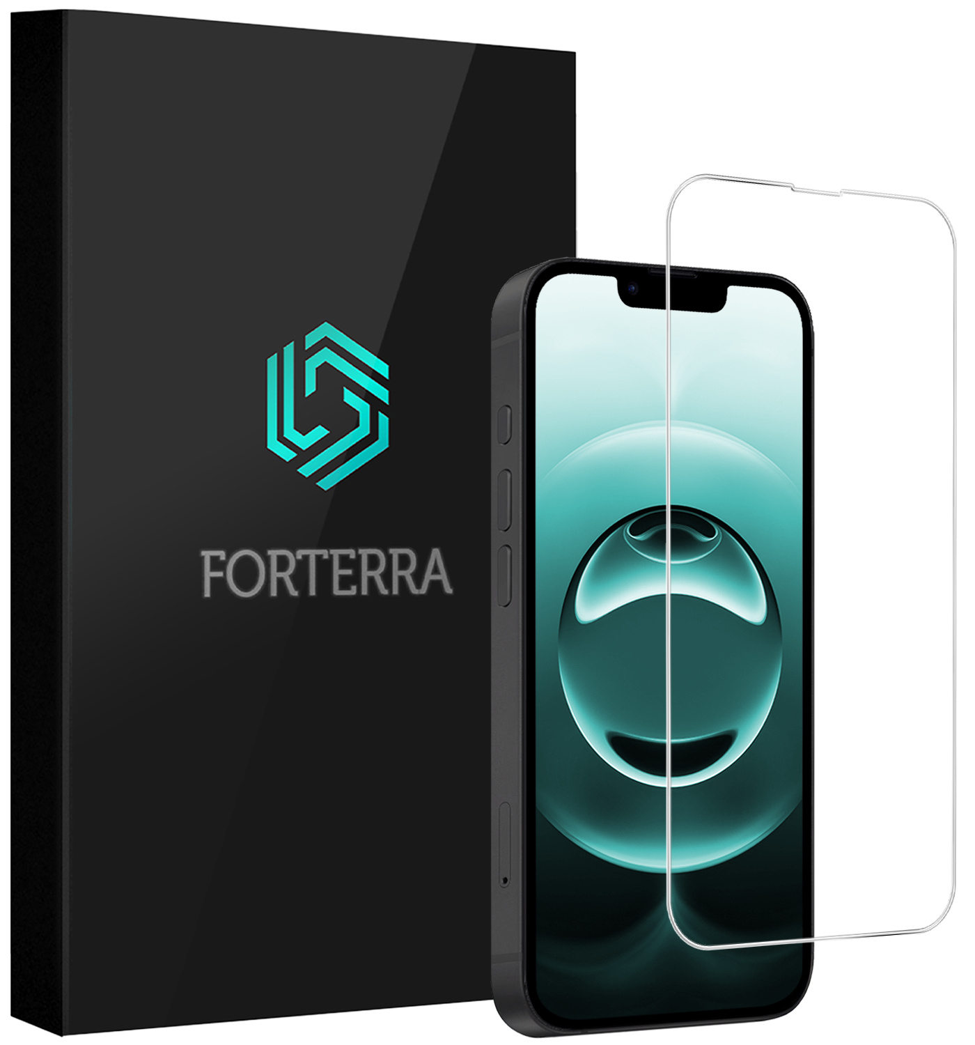 Forterra Forterra iPhone 16E Screenprotector Glas Met Dichte Notch