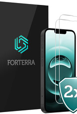 Forterra Forterra iPhone 16E Screenprotector Glas Met Dichte Notch - 2 PACK