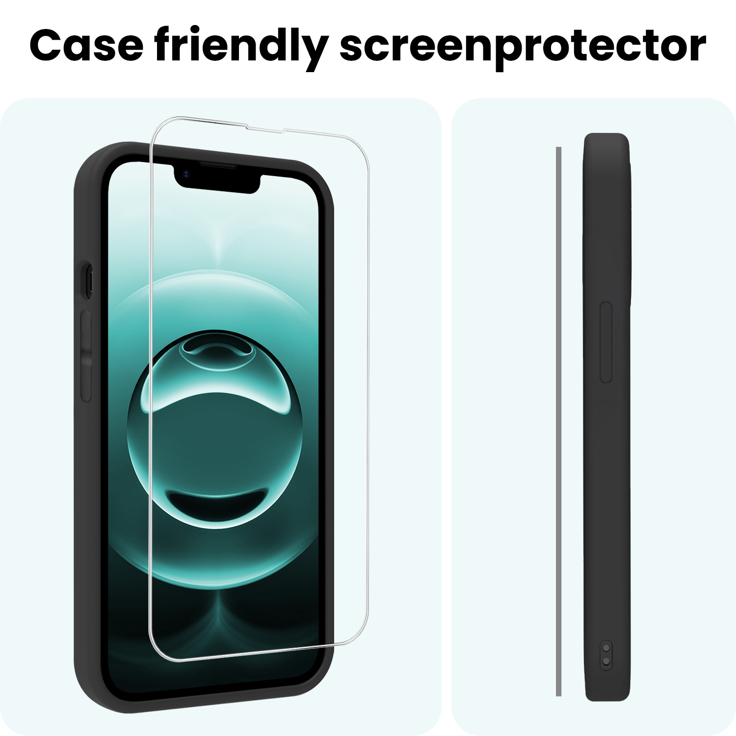 Forterra Forterra iPhone 16E Screenprotector Glas Met Dichte Notch - 2 PACK