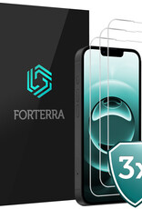 Forterra Forterra iPhone 16E Screenprotector Glas Met Dichte Notch - 3 PACK