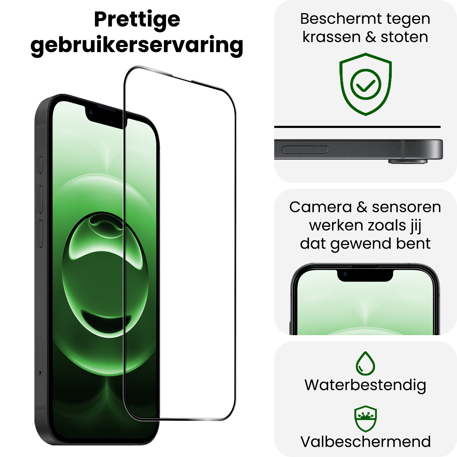 BASEY. BASEY. iPhone 16E Screenprotector Glas Full Cover 2D