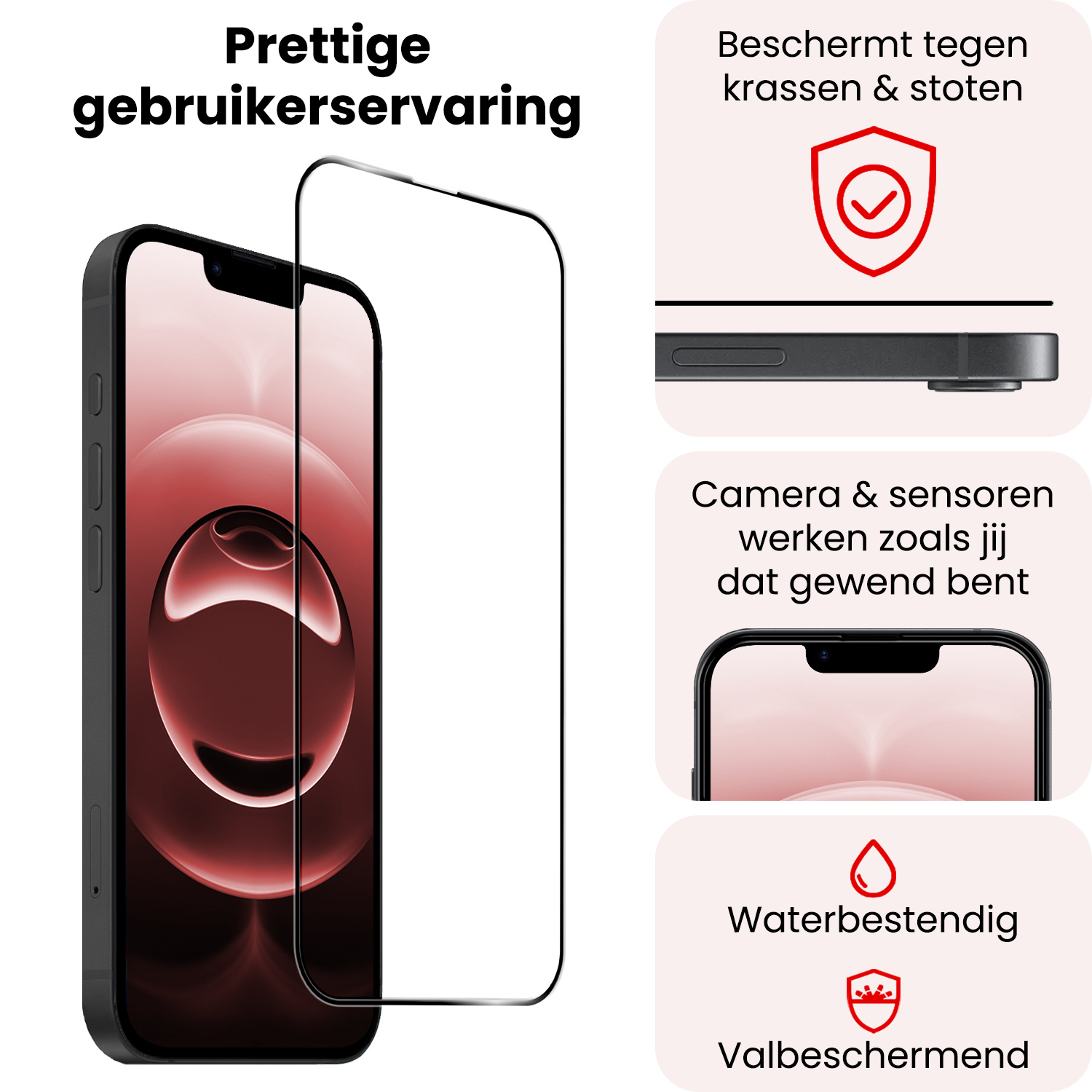 NoXx NoXx iPhone 16E Screenprotector Glas Full Cover 2D