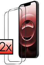 NoXx NoXx iPhone 16E Screenprotector Glas Full Cover 2D - 2 PACK