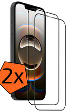 Nomfy Nomfy iPhone 16E Screenprotector Glas Full Cover 2D - 2 PACK