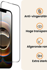 Nomfy Nomfy iPhone 16E Screenprotector Glas Full Cover 2D - 3 PACK