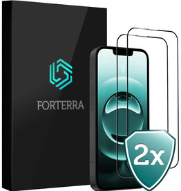 Forterra Forterra iPhone 16E Screenprotector Glas Full Cover 2D - 2 PACK
