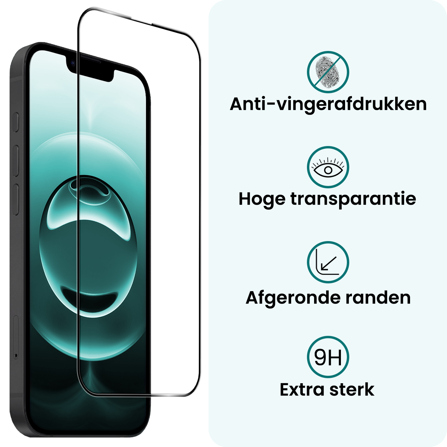 Forterra Forterra iPhone 16E Screenprotector Glas Full Cover 2D - 3 PACK