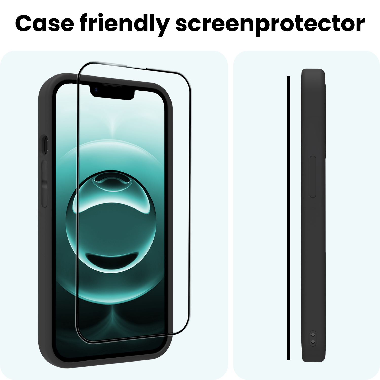 Forterra Forterra iPhone 16E Screenprotector Glas Full Cover 2D - 3 PACK