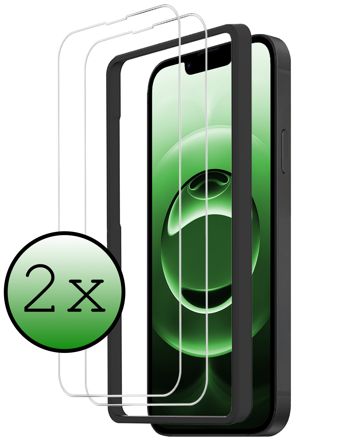BASEY. BASEY. iPhone 16E Screenprotector Met Installatieframe - 2 PACK