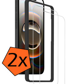 Nomfy Nomfy iPhone 16E Screenprotector Met Installatieframe - 2 PACK