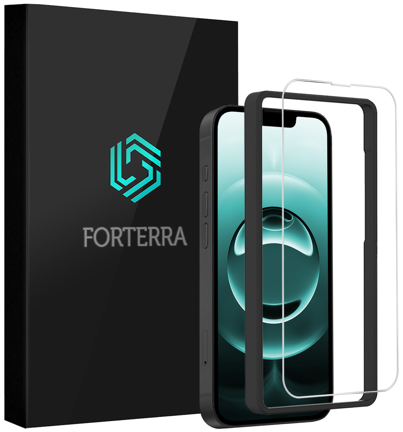 Forterra Forterra iPhone 16E Screenprotector Met Installatieframe