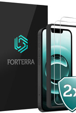Forterra Forterra iPhone 16E Screenprotector Met Installatieframe - 2 PACK