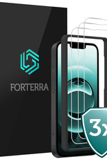 Forterra Forterra iPhone 16E Screenprotector Met Installatieframe - 3 PACK