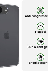 BASEY. BASEY. iPhone 16E Hoesje Siliconen Met Screenprotector Met Dichte Notch - Transparant