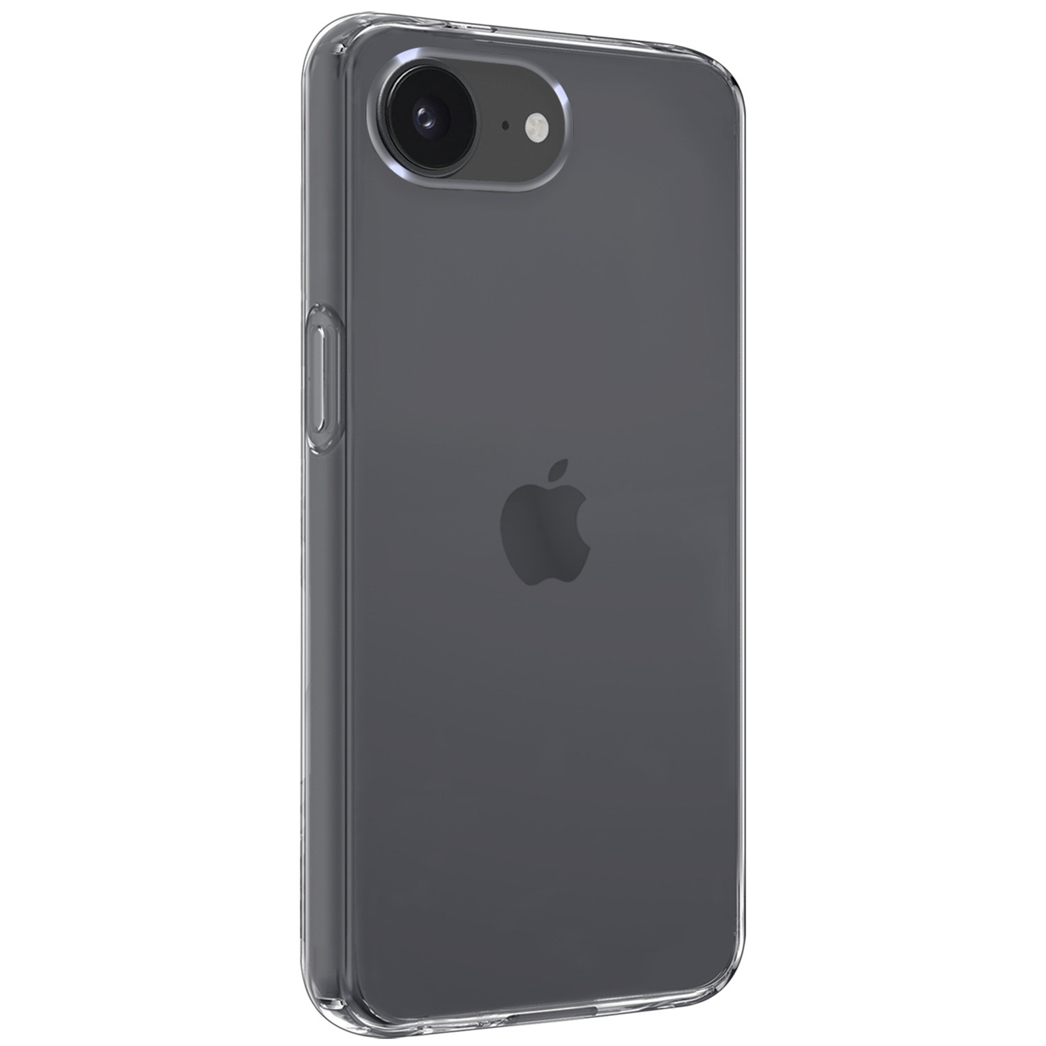 Forterra Forterra iPhone 16E Hoesje Siliconen Met Screenprotector Met Dichte Notch - Transparant