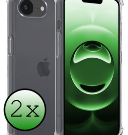 BASEY. BASEY. iPhone 16E Hoesje Shockproof - Transparant - 2 PACK