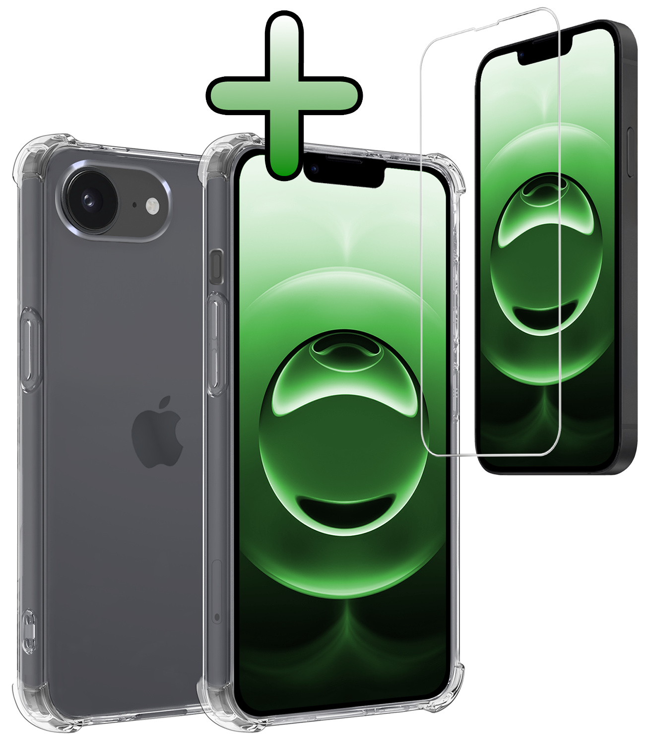 BASEY. BASEY. iPhone 16E Hoesje Shockproof Met Screenprotector Met Dichte Notch