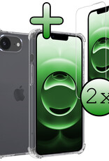 BASEY. BASEY. iPhone 16E Hoesje Shockproof Met 2x Screenprotector Met Dichte Notch