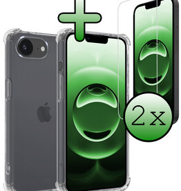 BASEY. BASEY. iPhone 16E Hoesje Shockproof Met 2x Screenprotector Met Dichte Notch