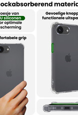 BASEY. BASEY. iPhone 16E Hoesje Shockproof Met 2x Screenprotector Met Dichte Notch
