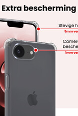 NoXx NoXx iPhone 16E Hoesje Shockproof Met 2x Screenprotector Met Dichte Notch