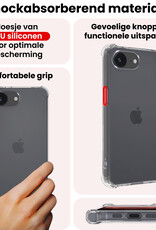 NoXx NoXx iPhone 16E Hoesje Shockproof Met 2x Screenprotector Met Dichte Notch