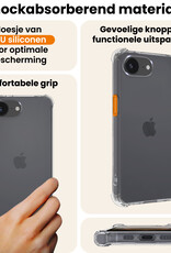 Nomfy Nomfy iPhone 16E Hoesje Shockproof - Transparant