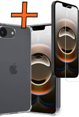 Nomfy Nomfy iPhone 16E Hoesje Shockproof Met Screenprotector Met Dichte Notch