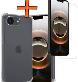 Nomfy Nomfy iPhone 16E Hoesje Shockproof Met Screenprotector Met Dichte Notch