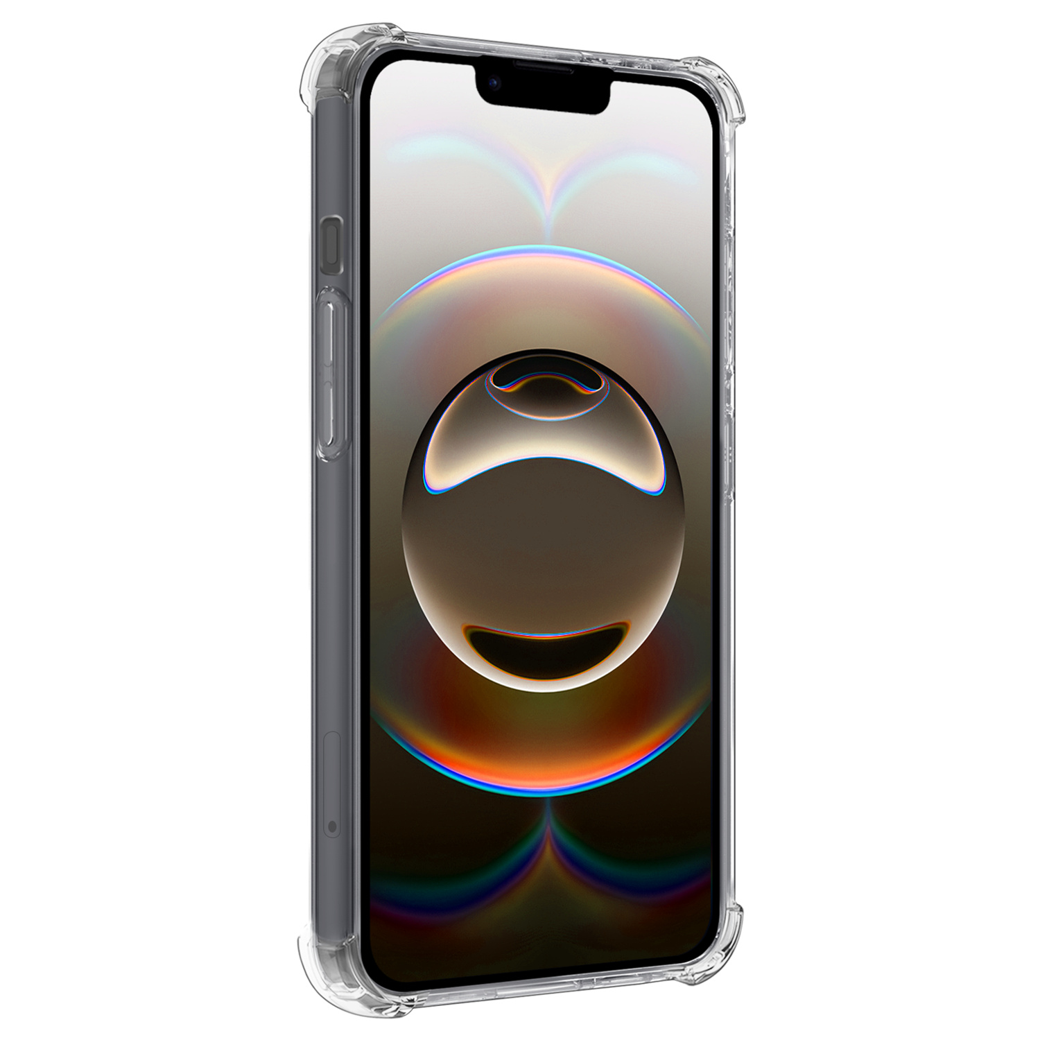 Nomfy Nomfy iPhone 16E Hoesje Shockproof Met 2x Screenprotector Met Dichte Notch