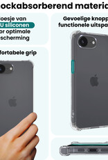 Forterra Forterra iPhone 16E Hoesje Shockproof Met Screenprotector Met Dichte Notch