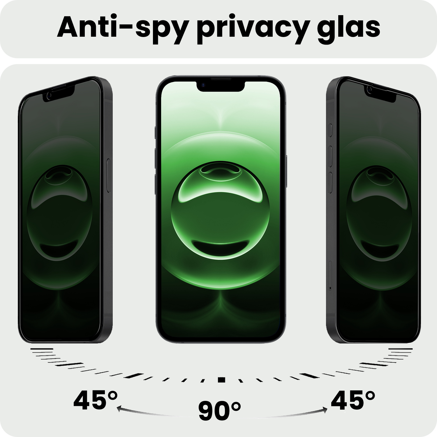 BASEY. BASEY. iPhone 16E Screenprotector Glas Privacy - 2 PACK