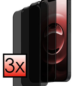 NoXx NoXx iPhone 16E Screenprotector Glas Privacy - 3 PACK