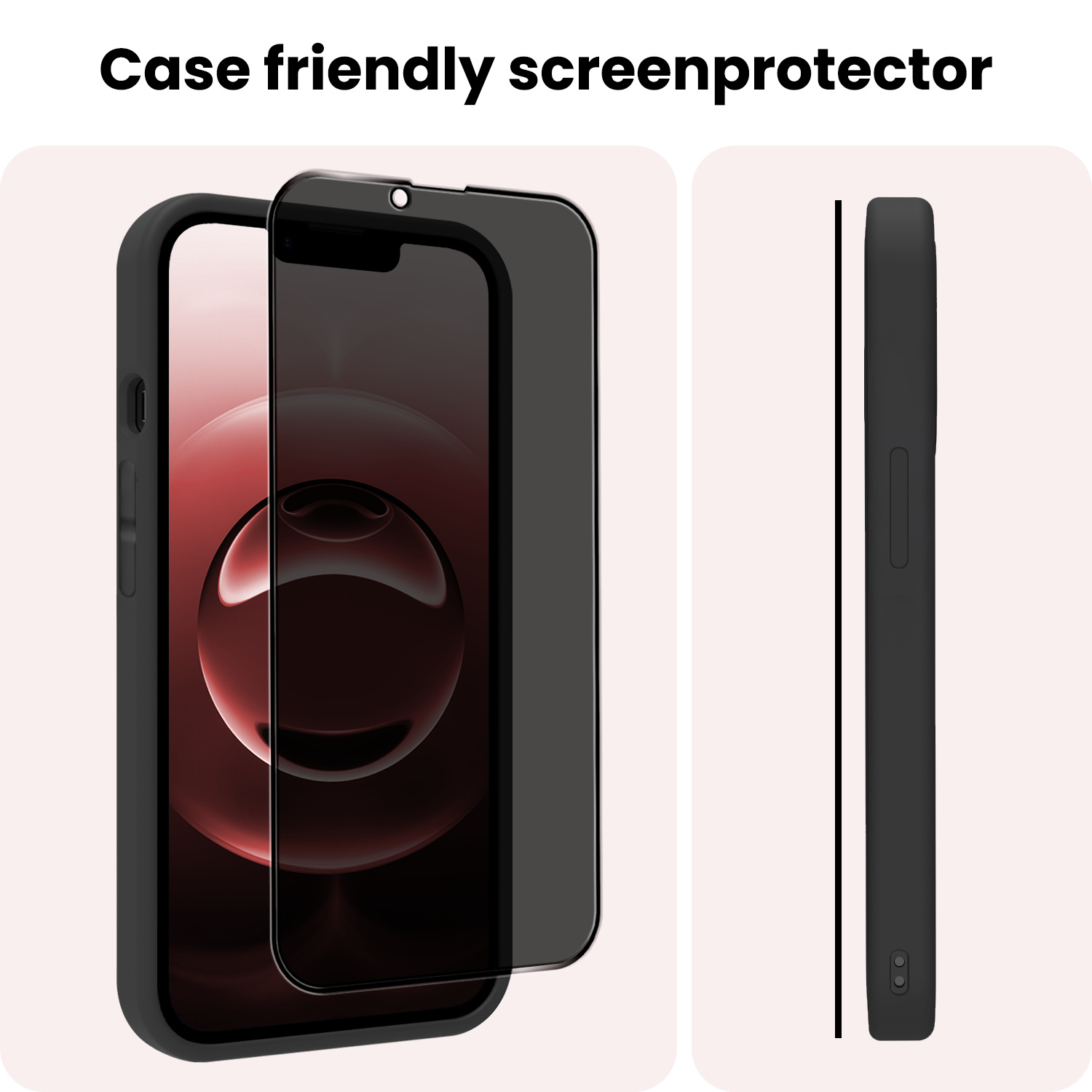 NoXx NoXx iPhone 16E Screenprotector Glas Privacy - 3 PACK