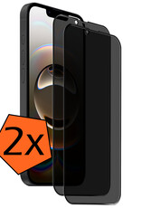 Nomfy Nomfy iPhone 16E Screenprotector Glas Privacy - 2 PACK