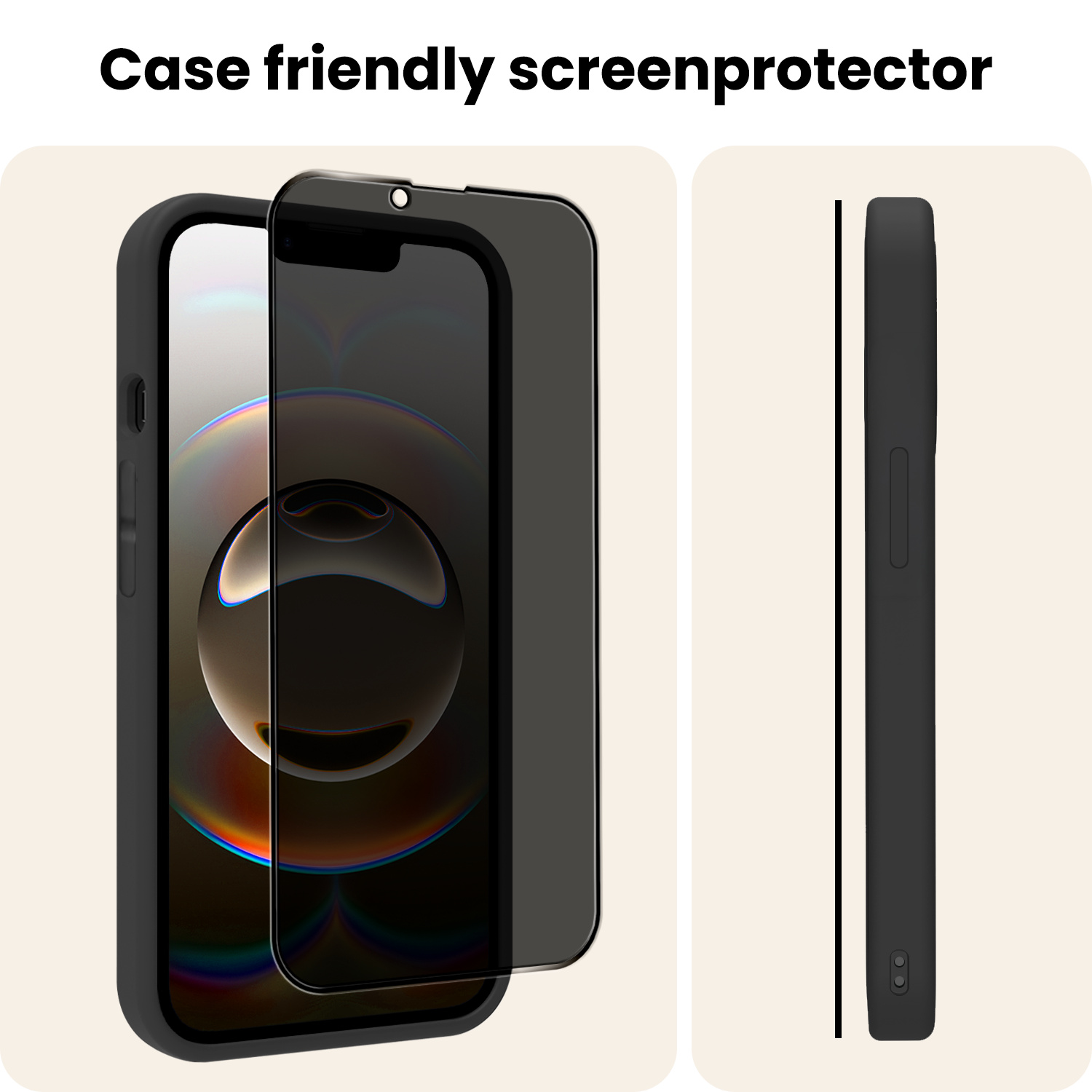 Nomfy Nomfy iPhone 16E Screenprotector Glas Privacy - 2 PACK